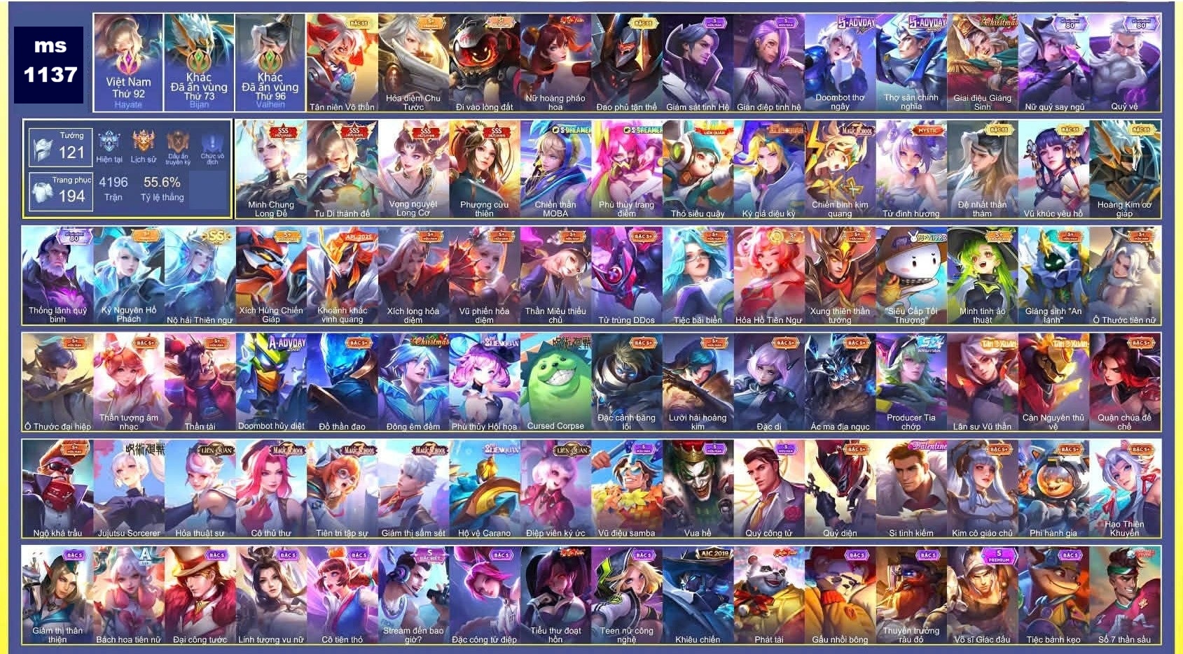 Acc Liên Quân ID 51