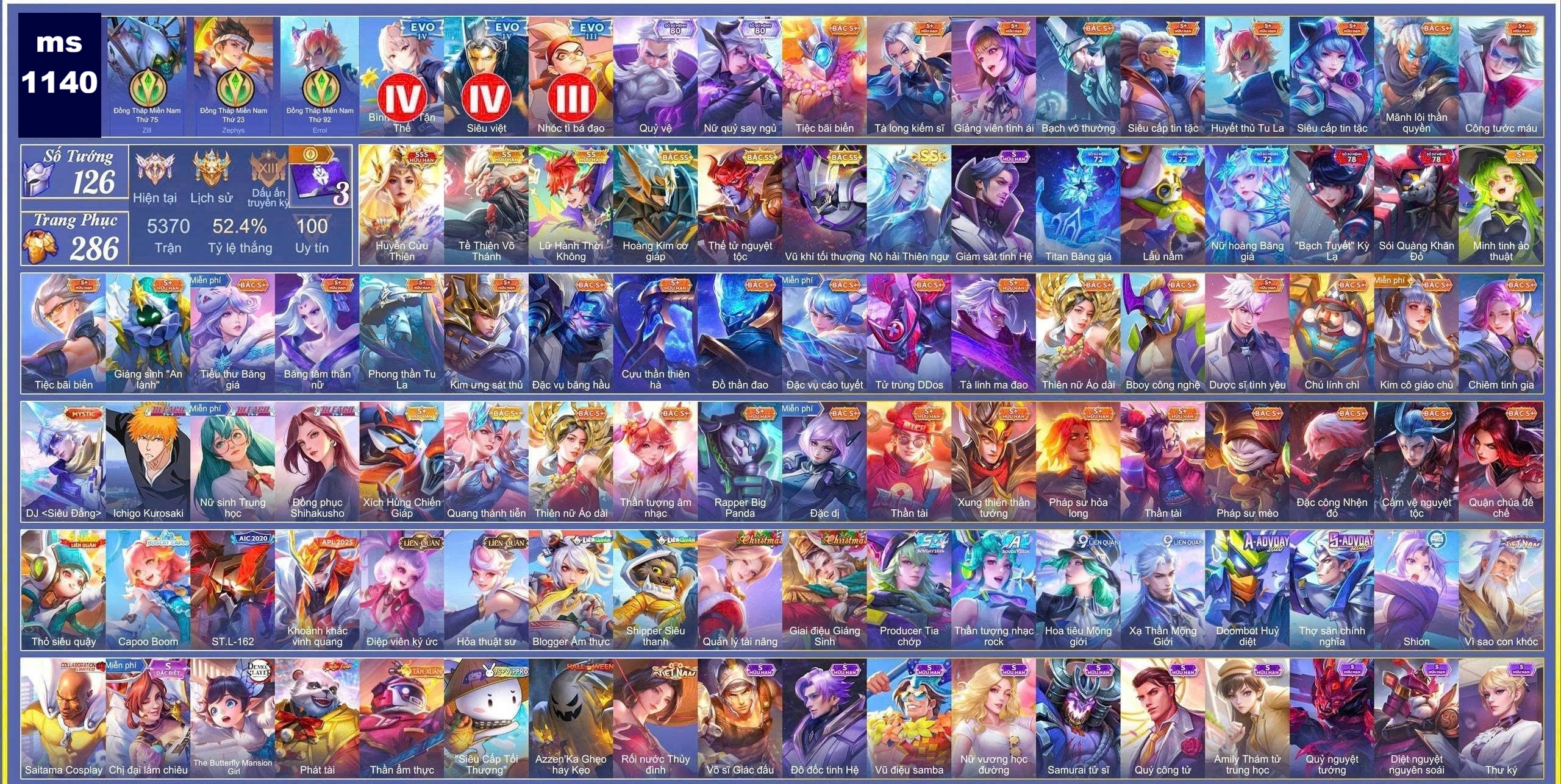 Acc Liên Quân ID 53