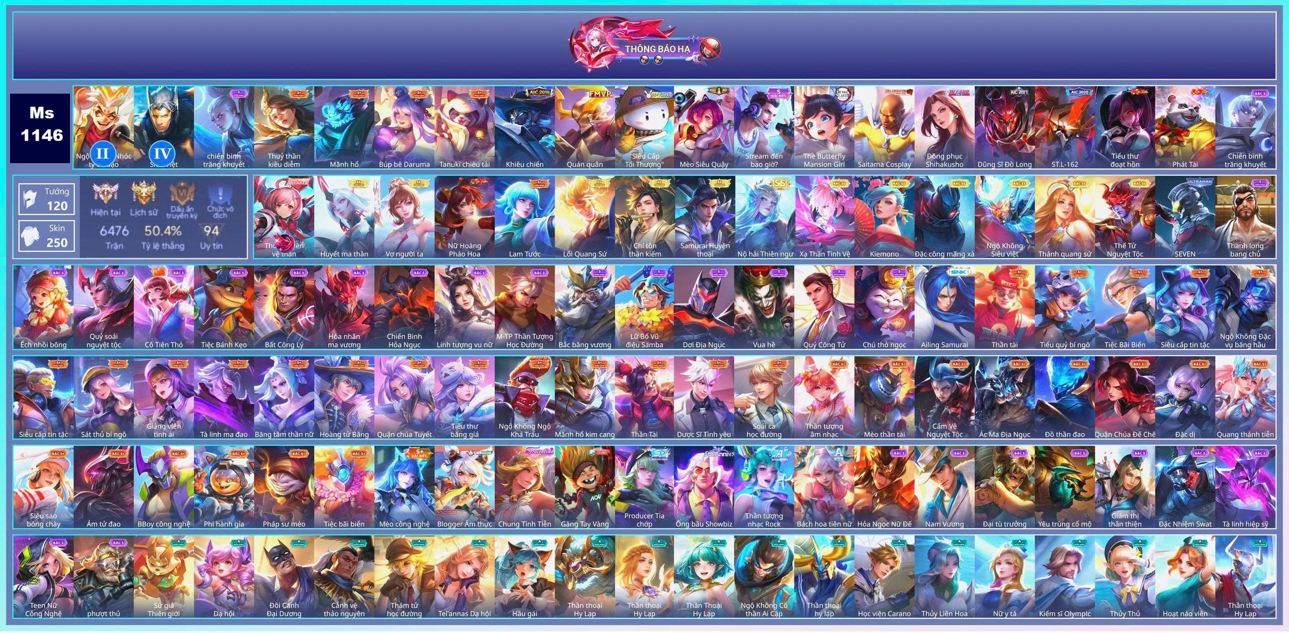 Acc Liên Quân ID 55