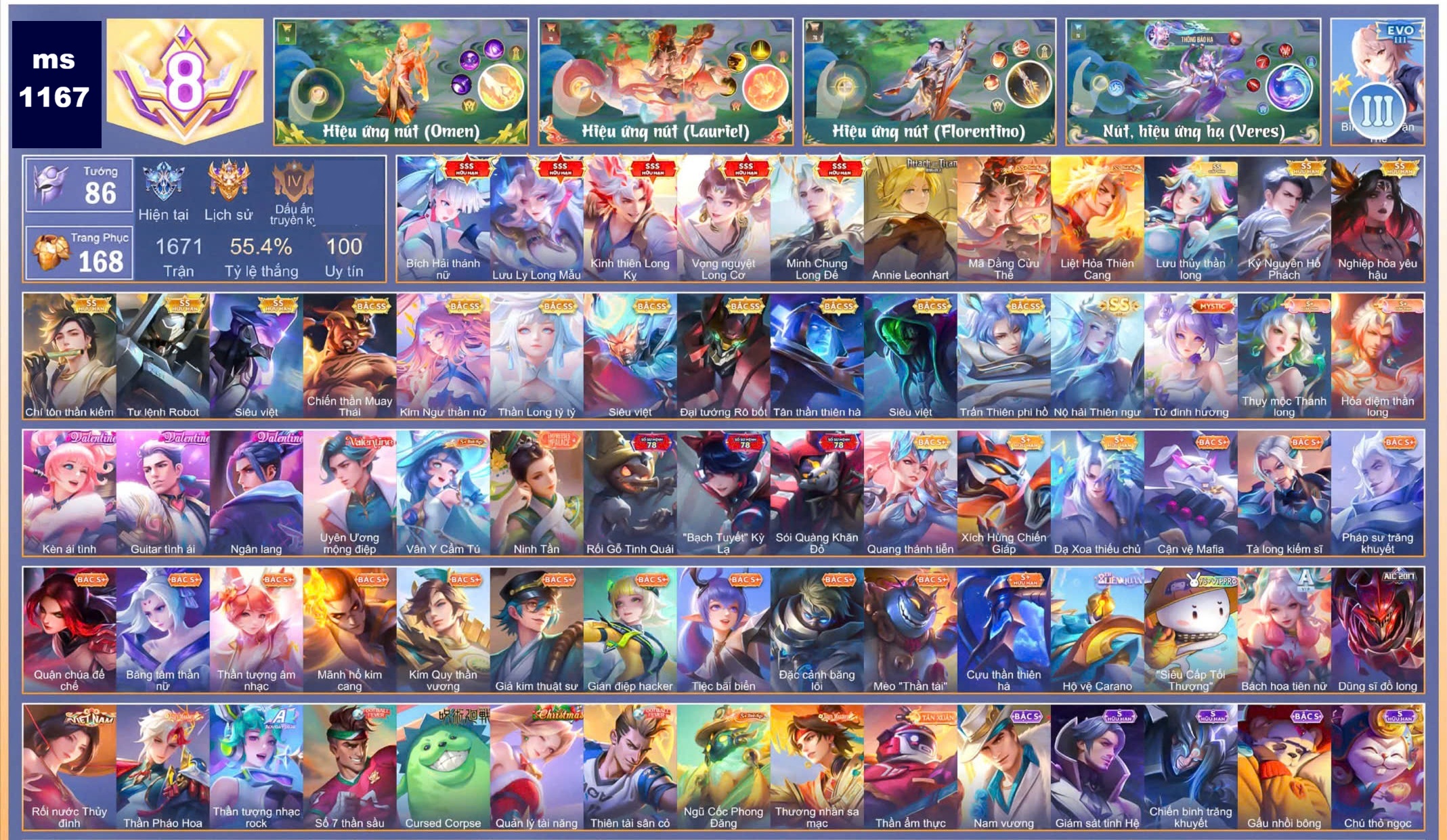 Acc Liên Quân ID 70