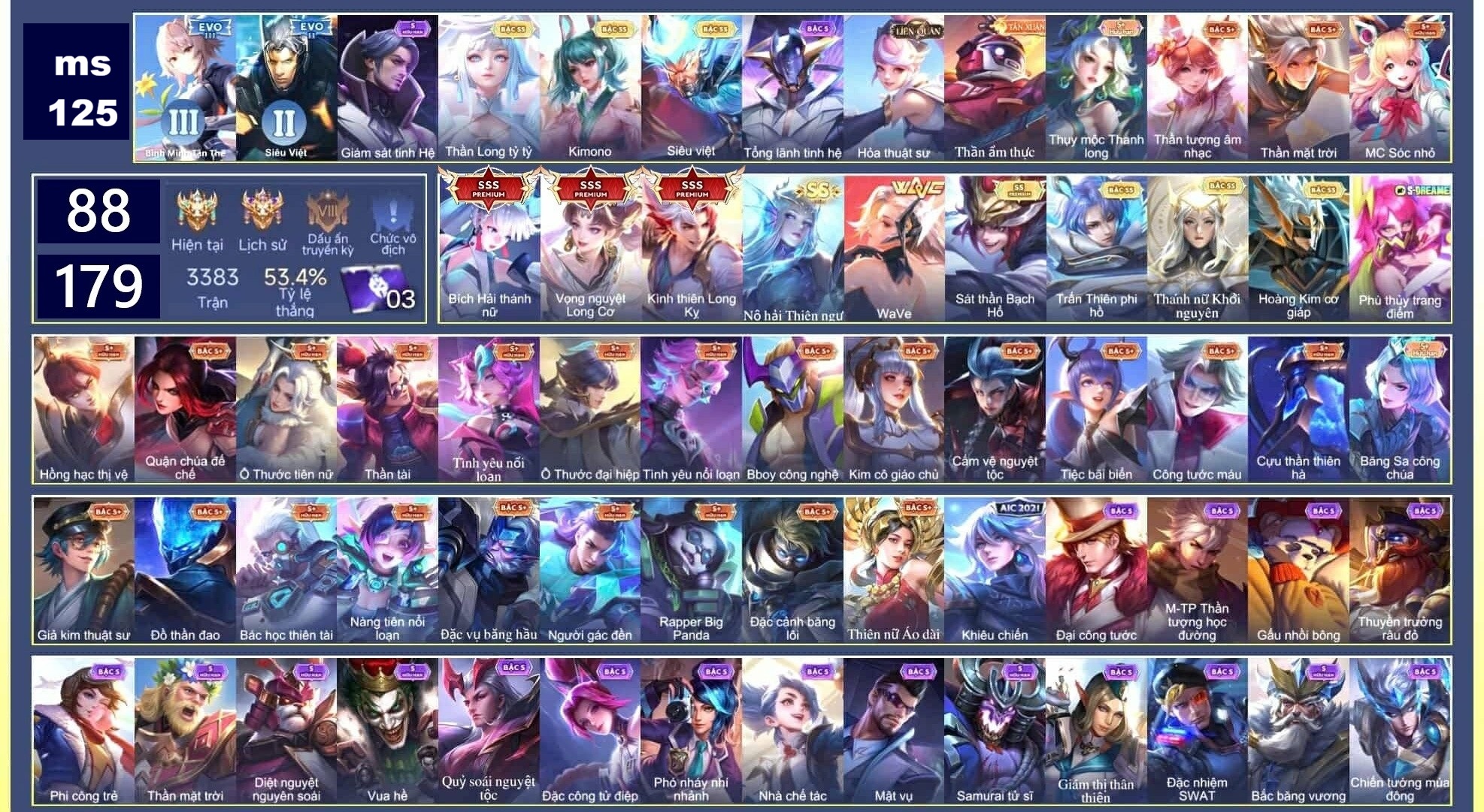 Acc Liên Quân ID 73