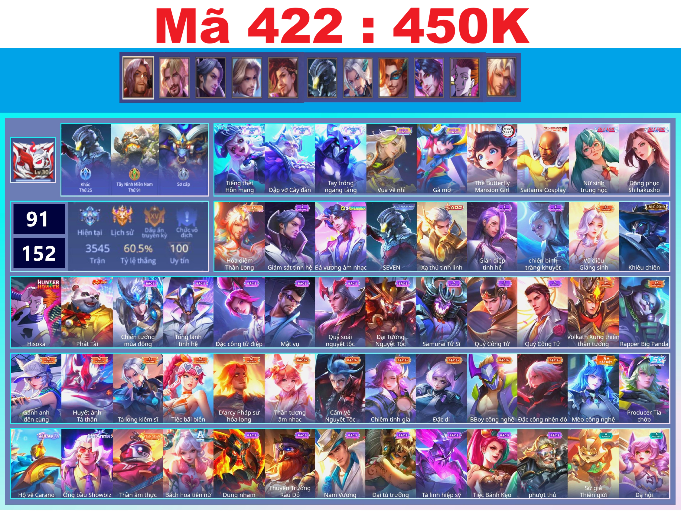 Acc Liên Quân ID 95