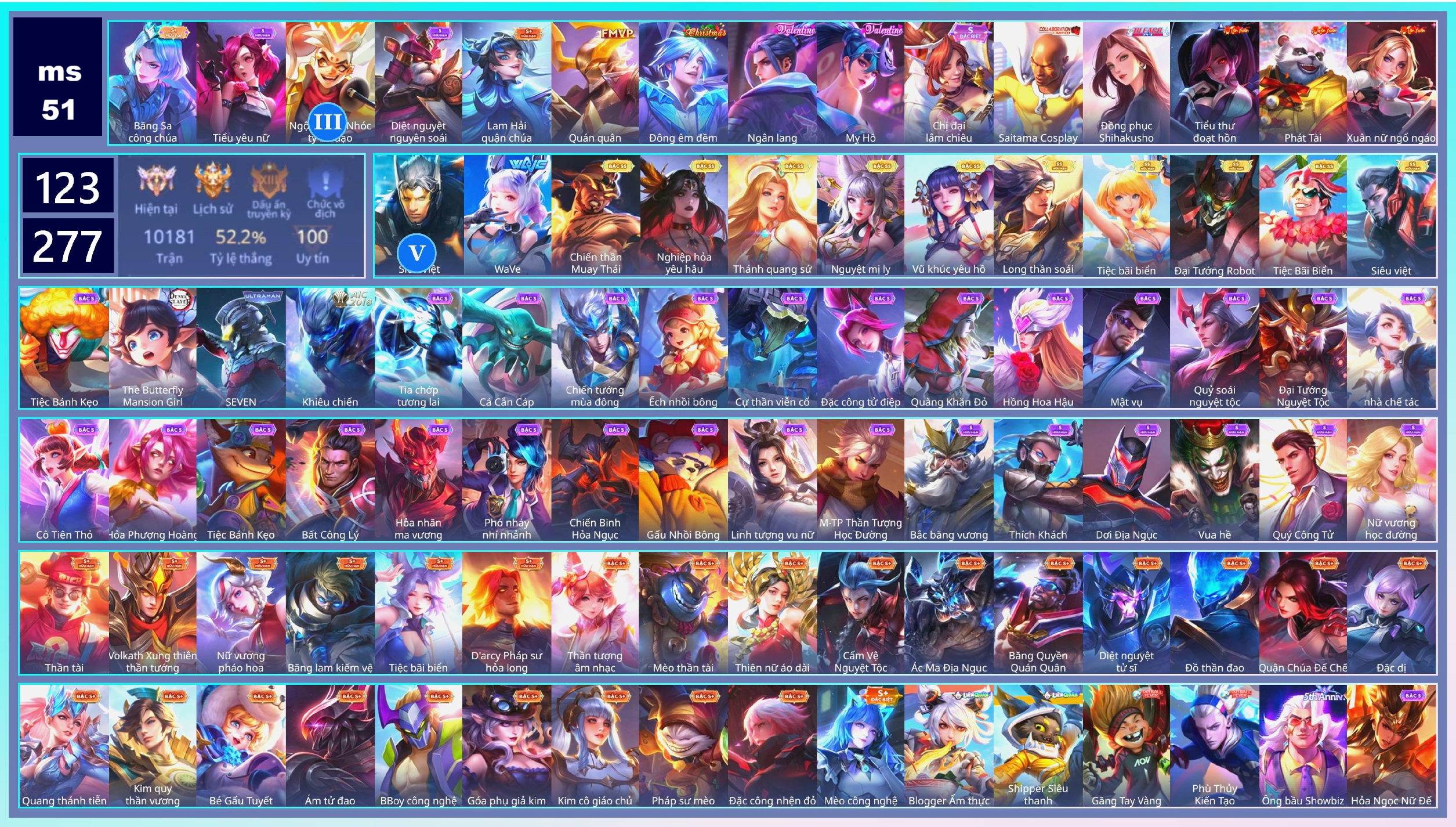 Acc Liên Quân ID 100