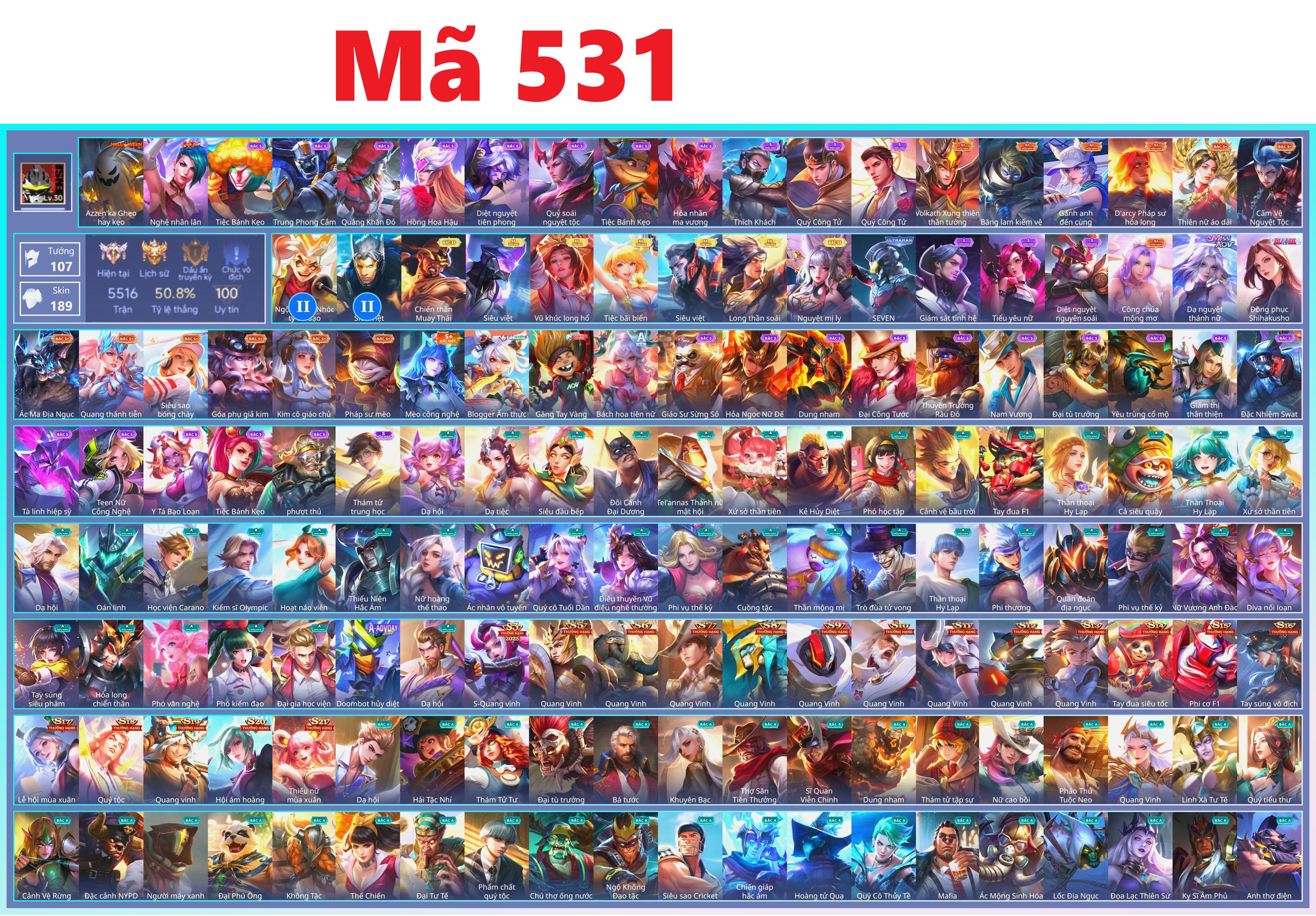 Acc Liên Quân ID 105