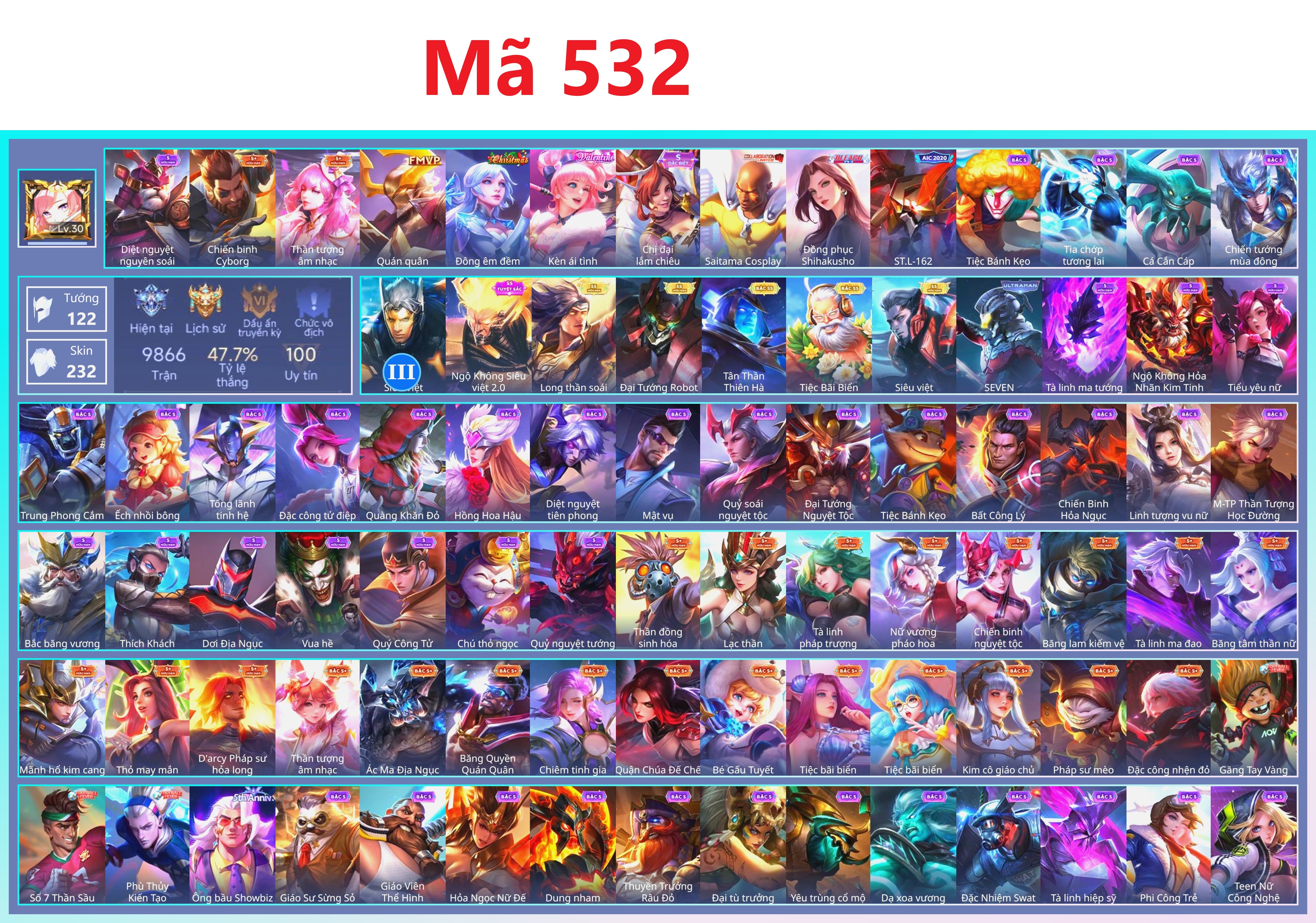 Acc Liên Quân ID 106