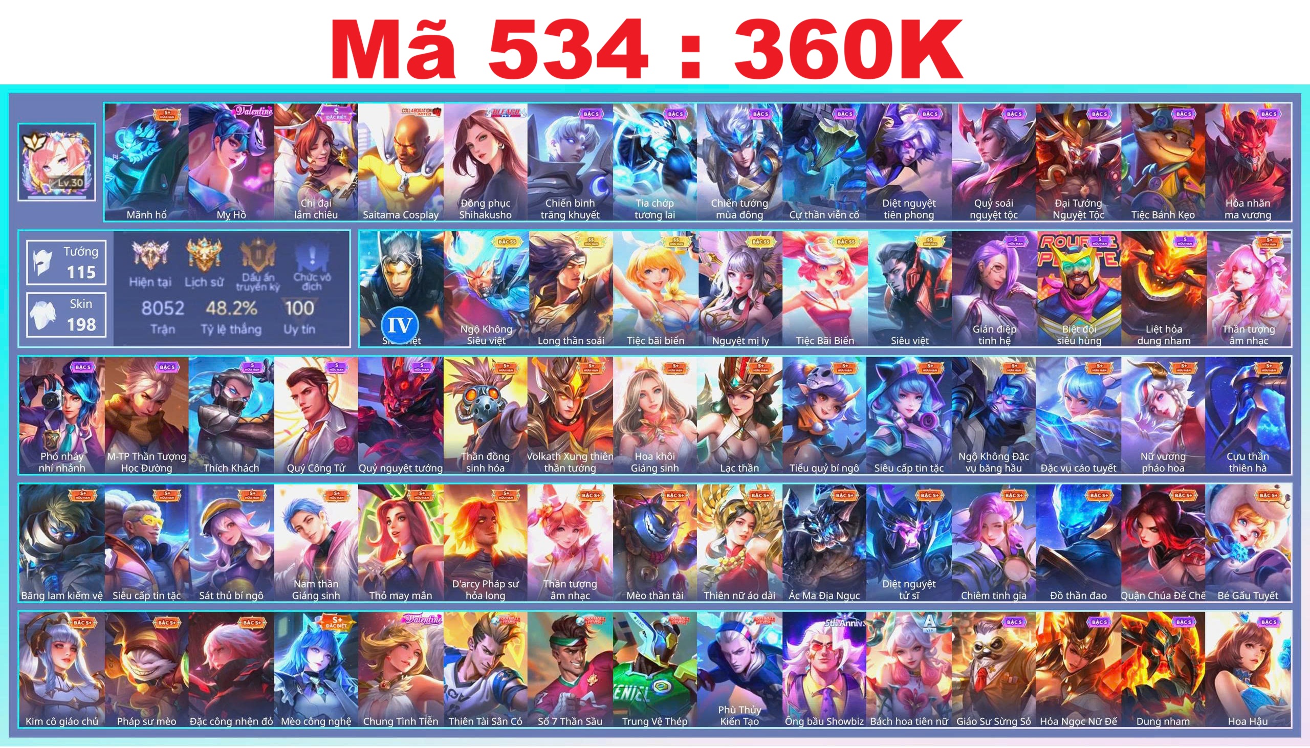 Acc Liên Quân ID 108