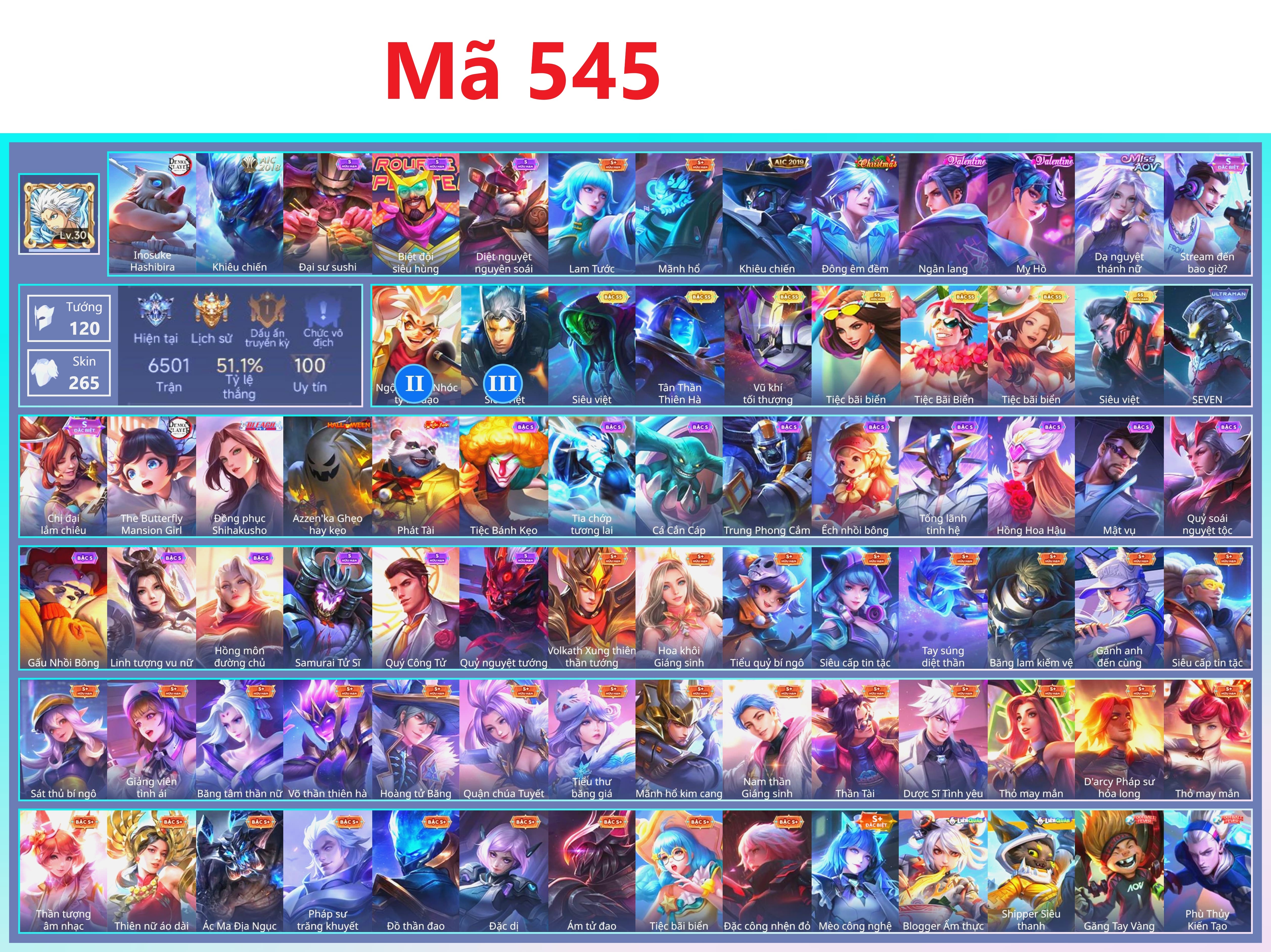 Acc Liên Quân ID 113