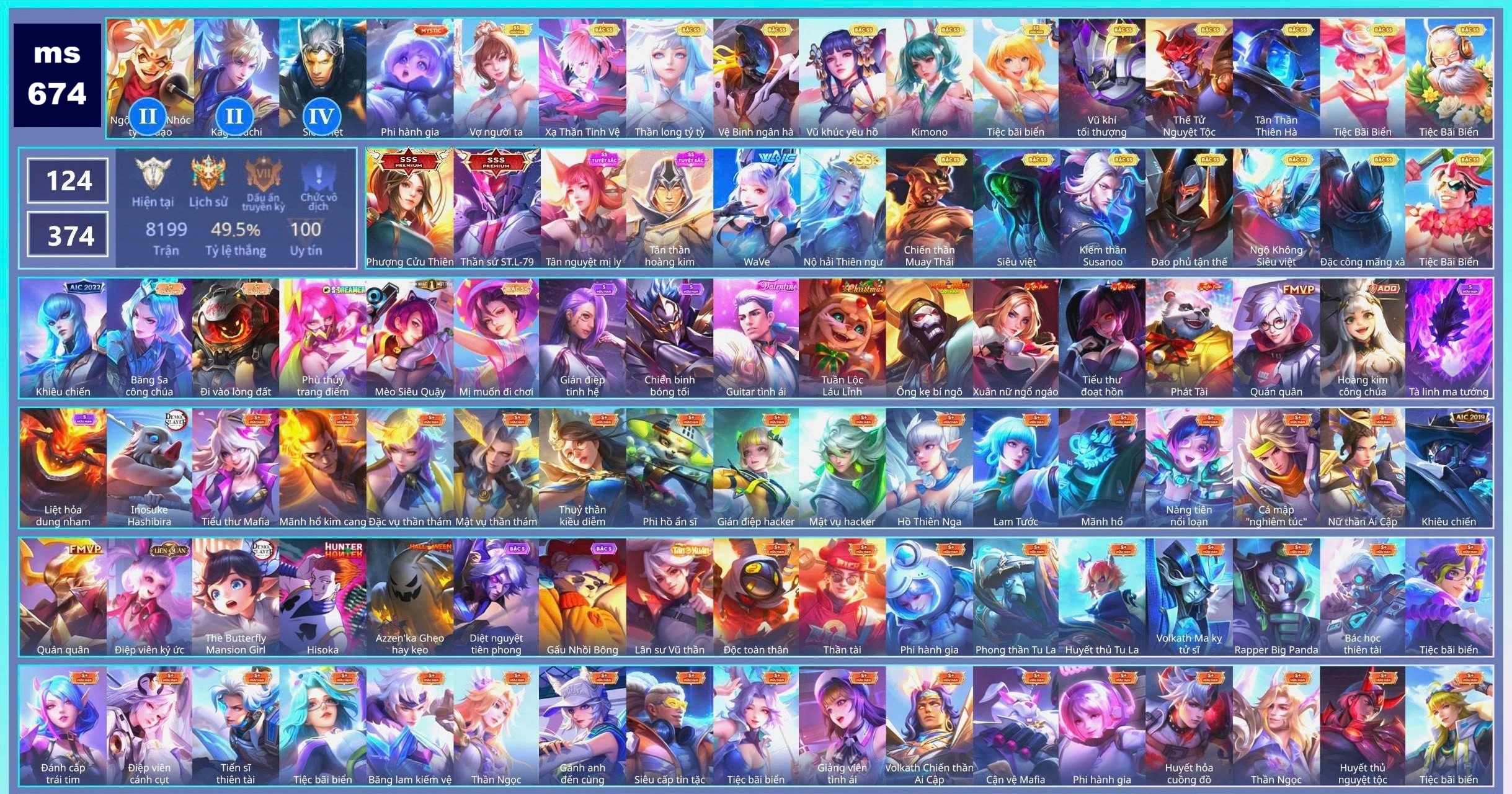 Acc Liên Quân ID 138