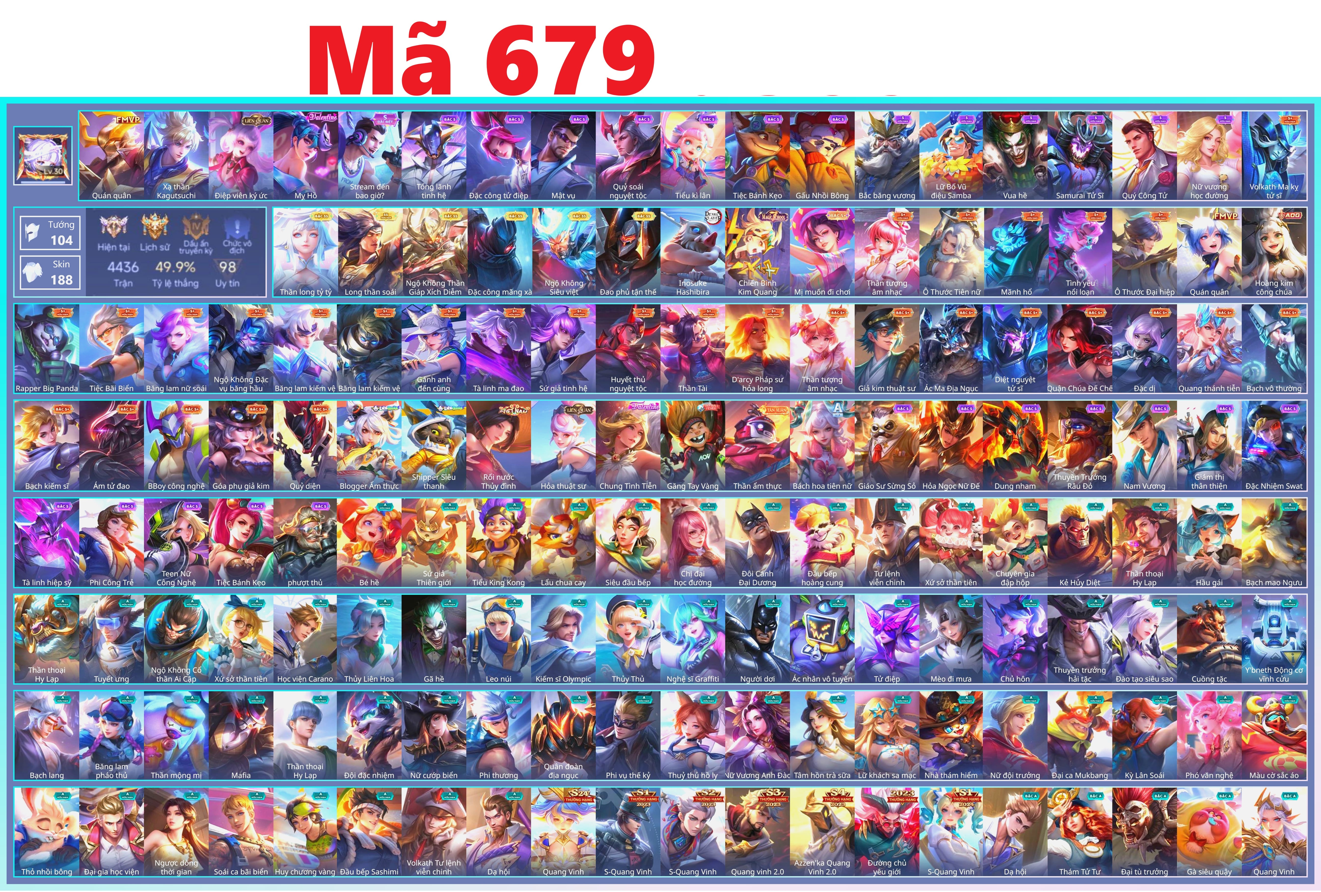 Acc Liên Quân ID 139