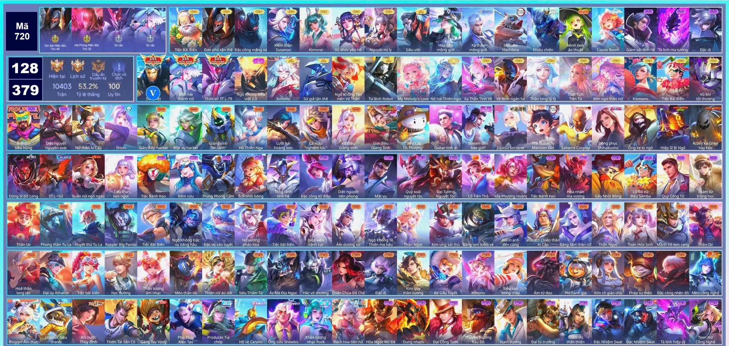 Acc Liên Quân ID 148