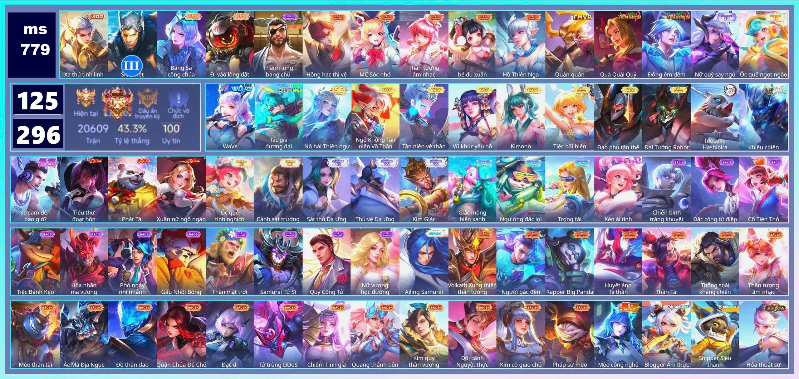 Acc Liên Quân ID 157