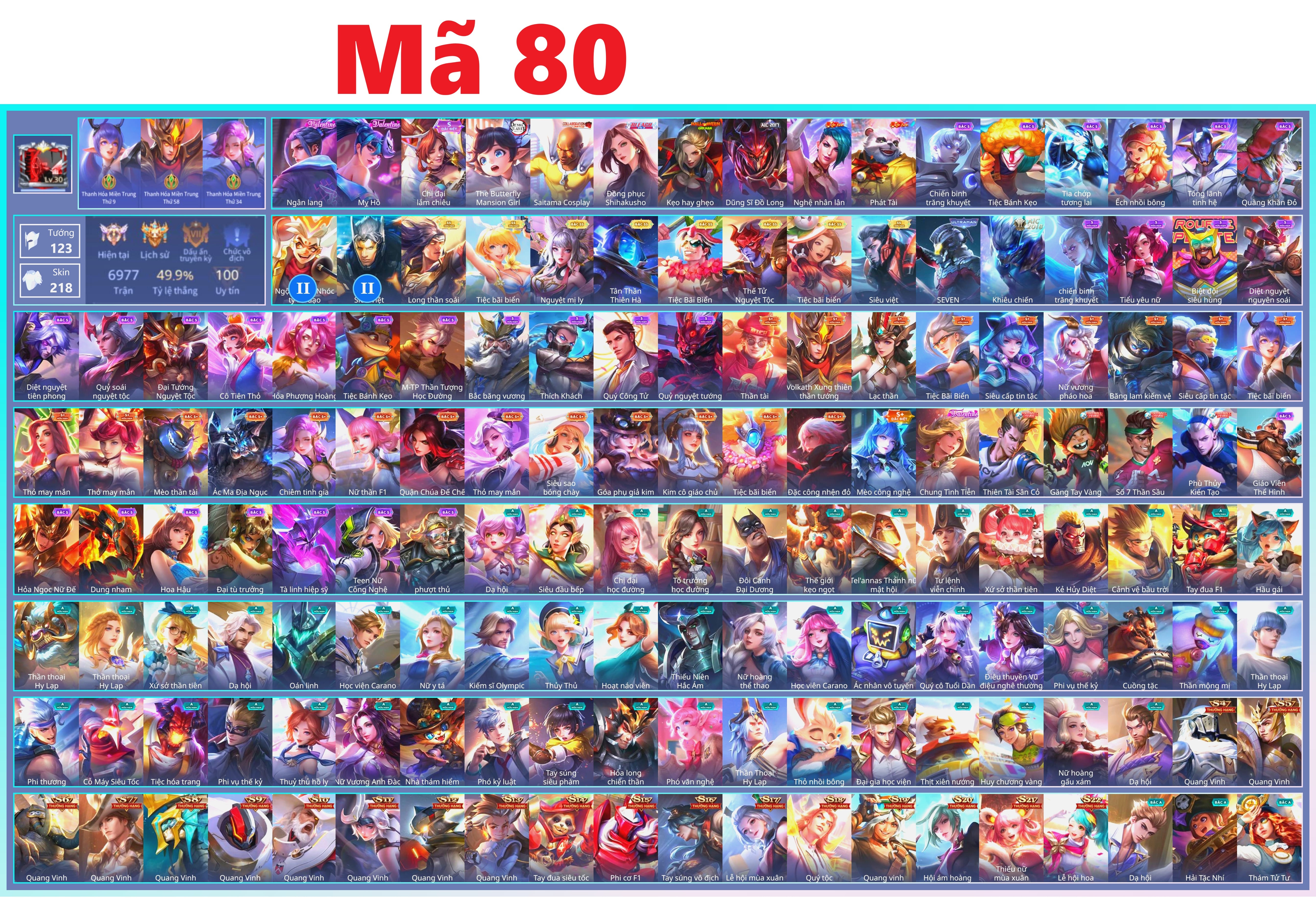 Acc Liên Quân ID 160