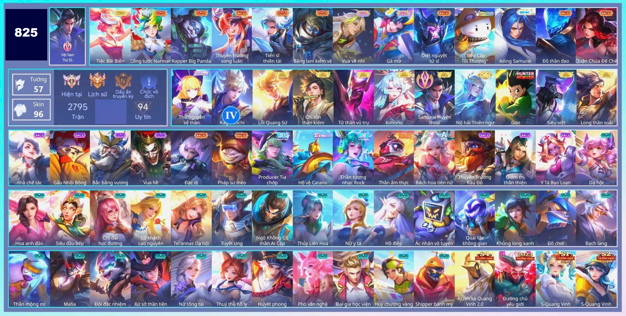 Acc Liên Quân ID 164