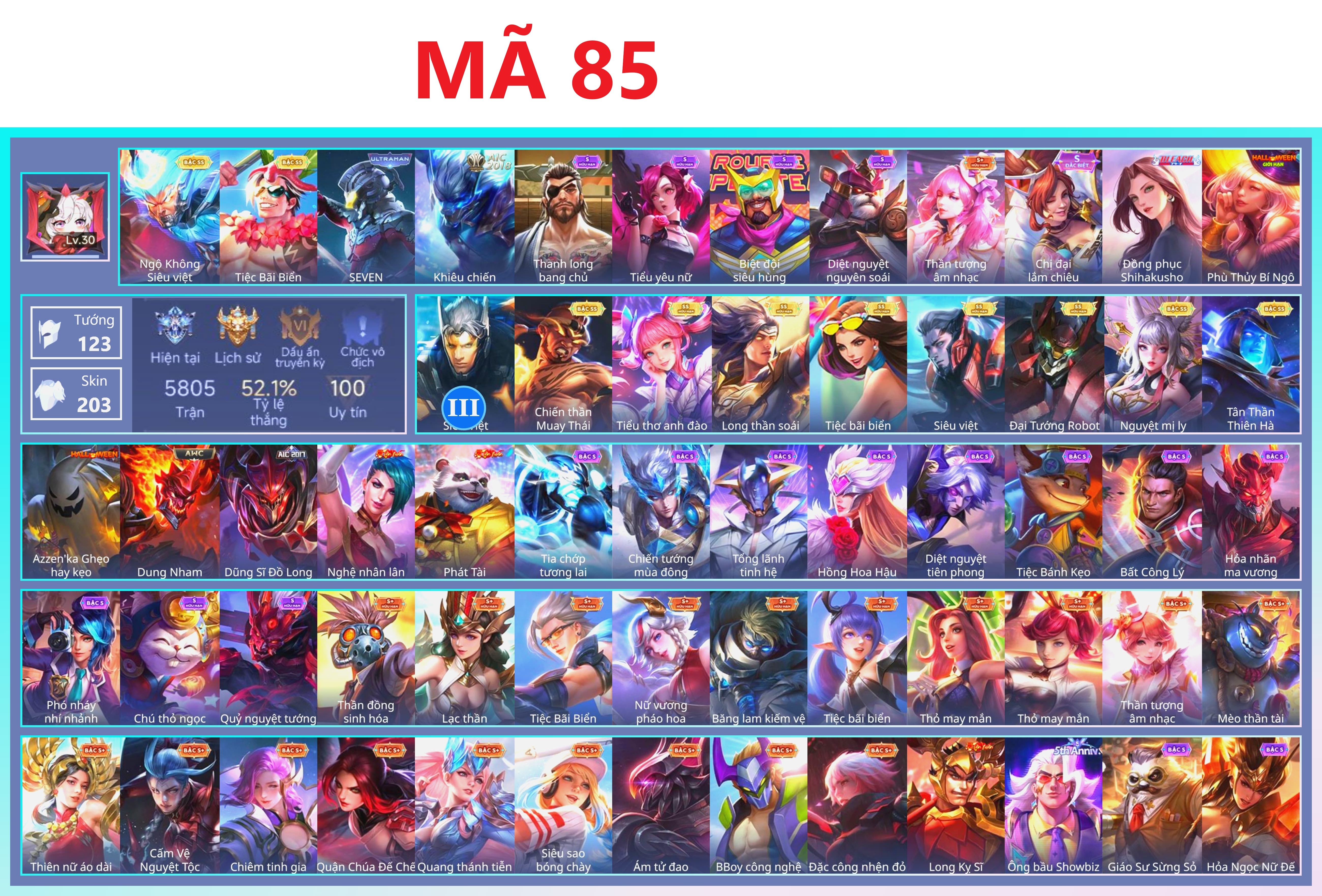 Acc Liên Quân ID 170