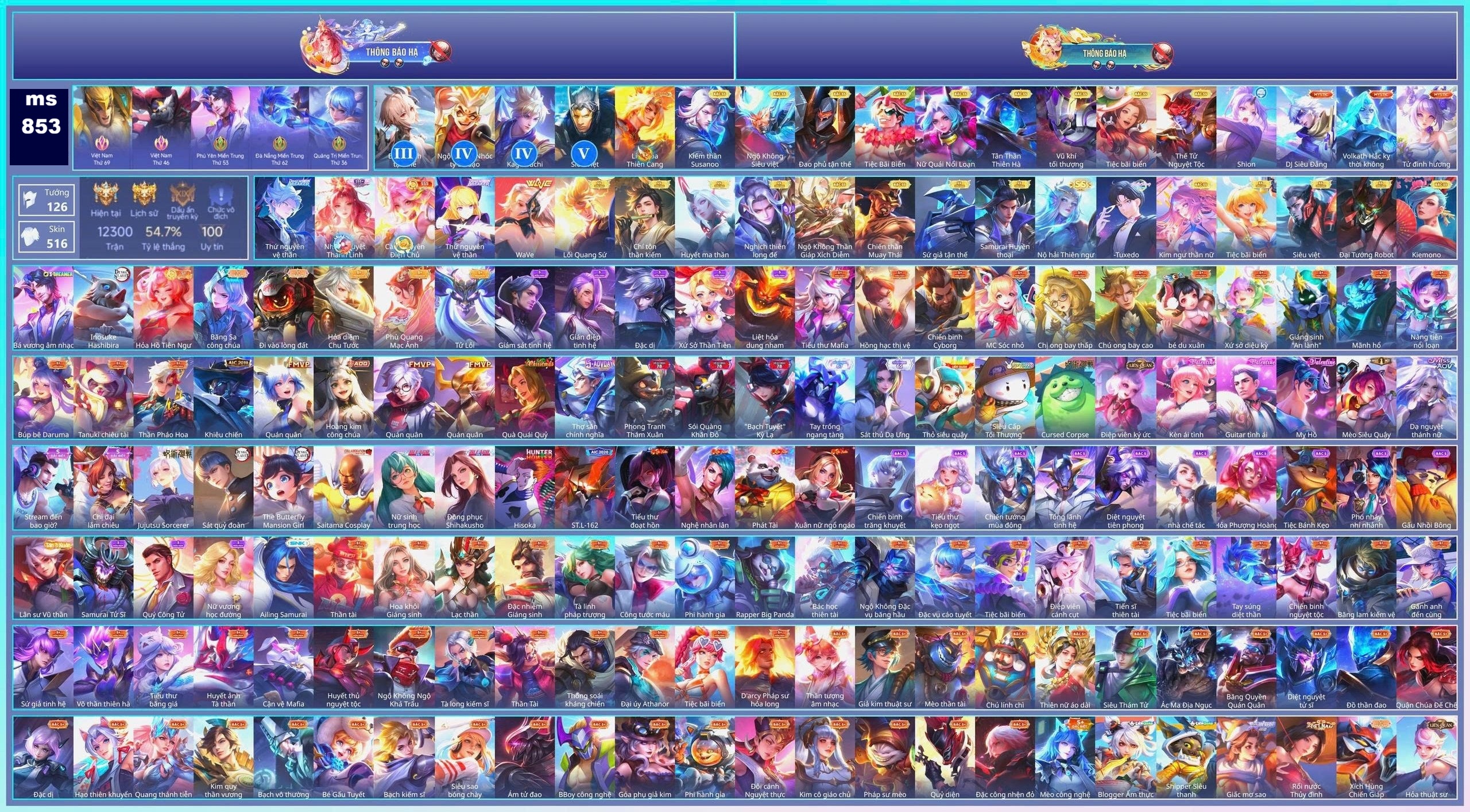 Acc Liên Quân ID 171