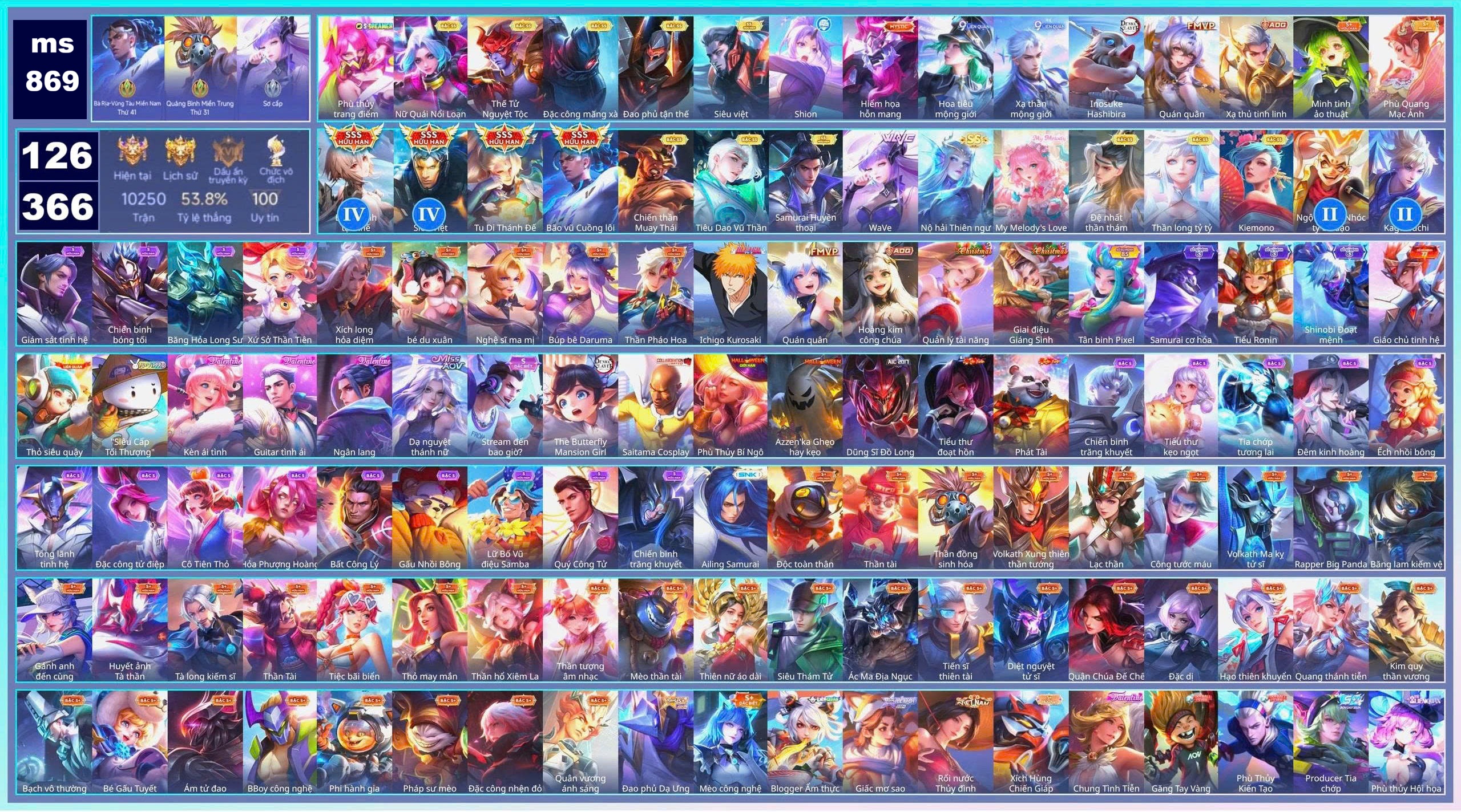 Acc Liên Quân ID 173