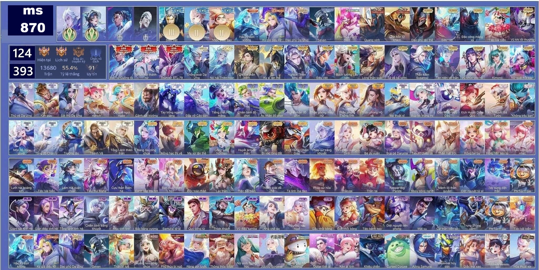 Acc Liên Quân ID 174