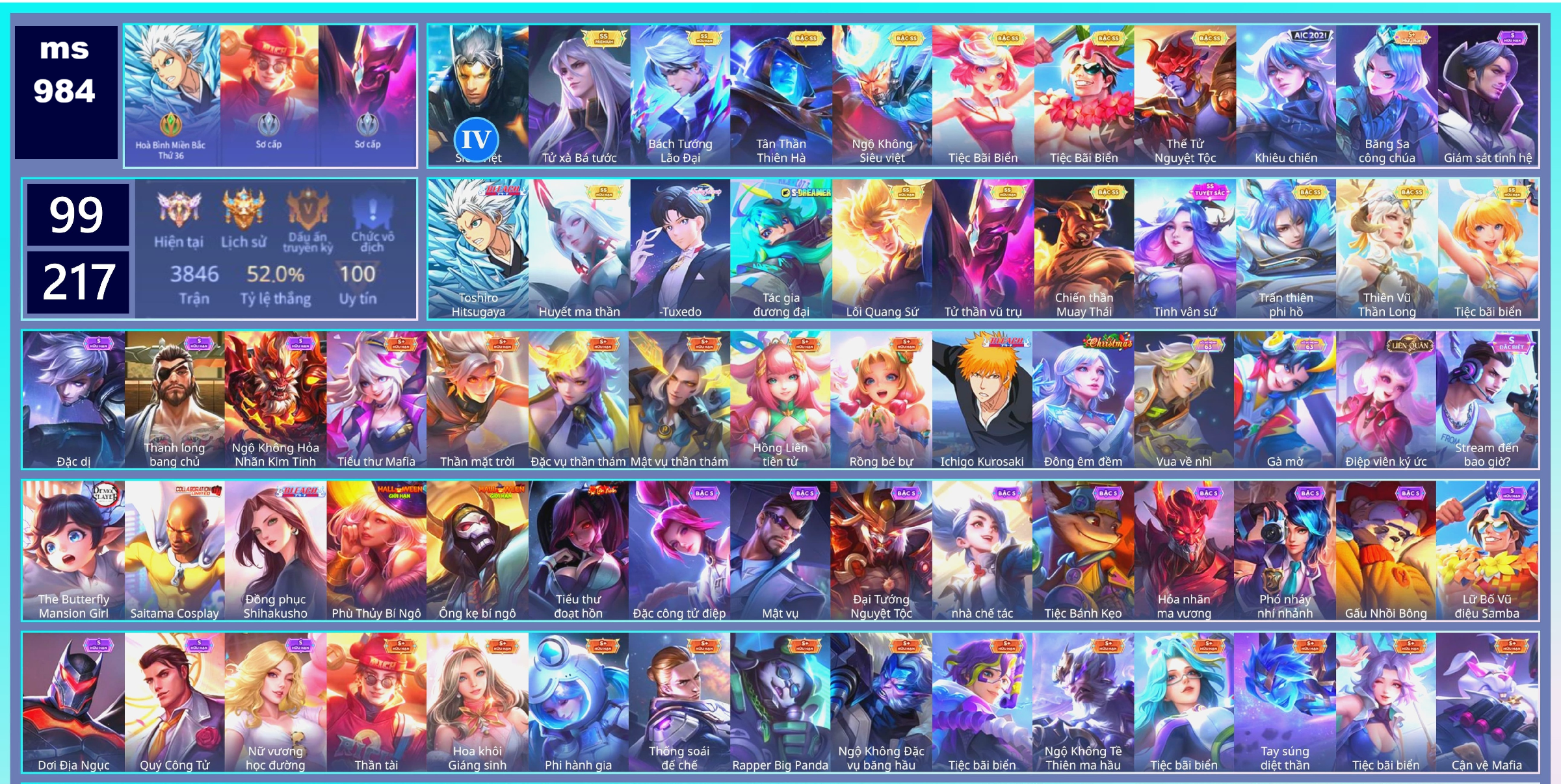 Acc Liên Quân ID 203