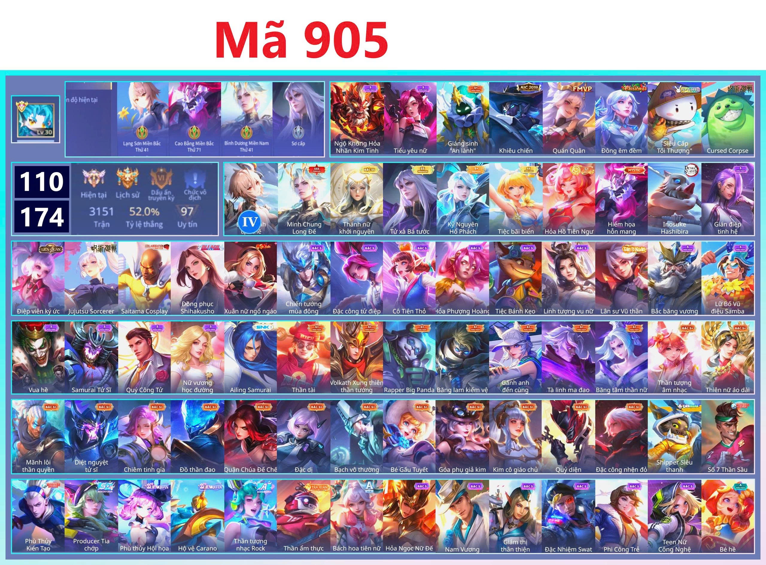 Acc Liên Quân ID 179