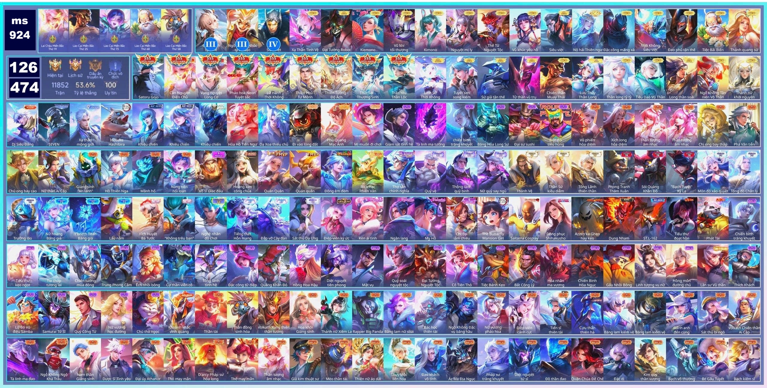 Acc Liên Quân ID 185