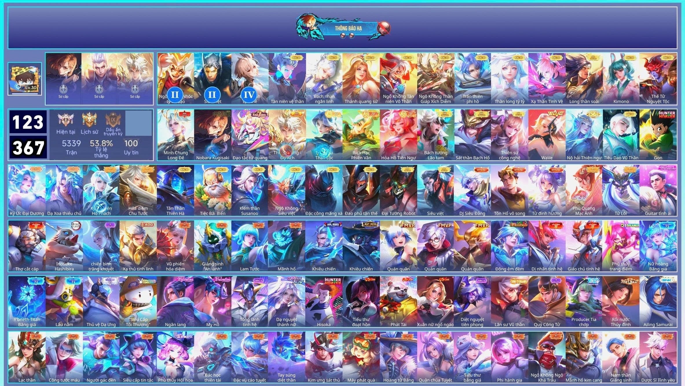 Acc Liên Quân ID 186