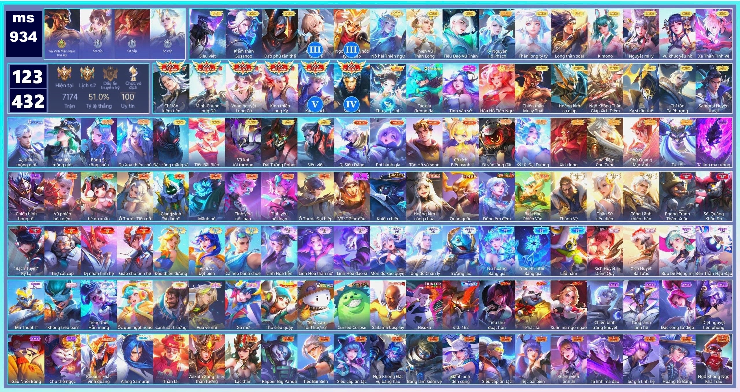 Acc Liên Quân ID 188