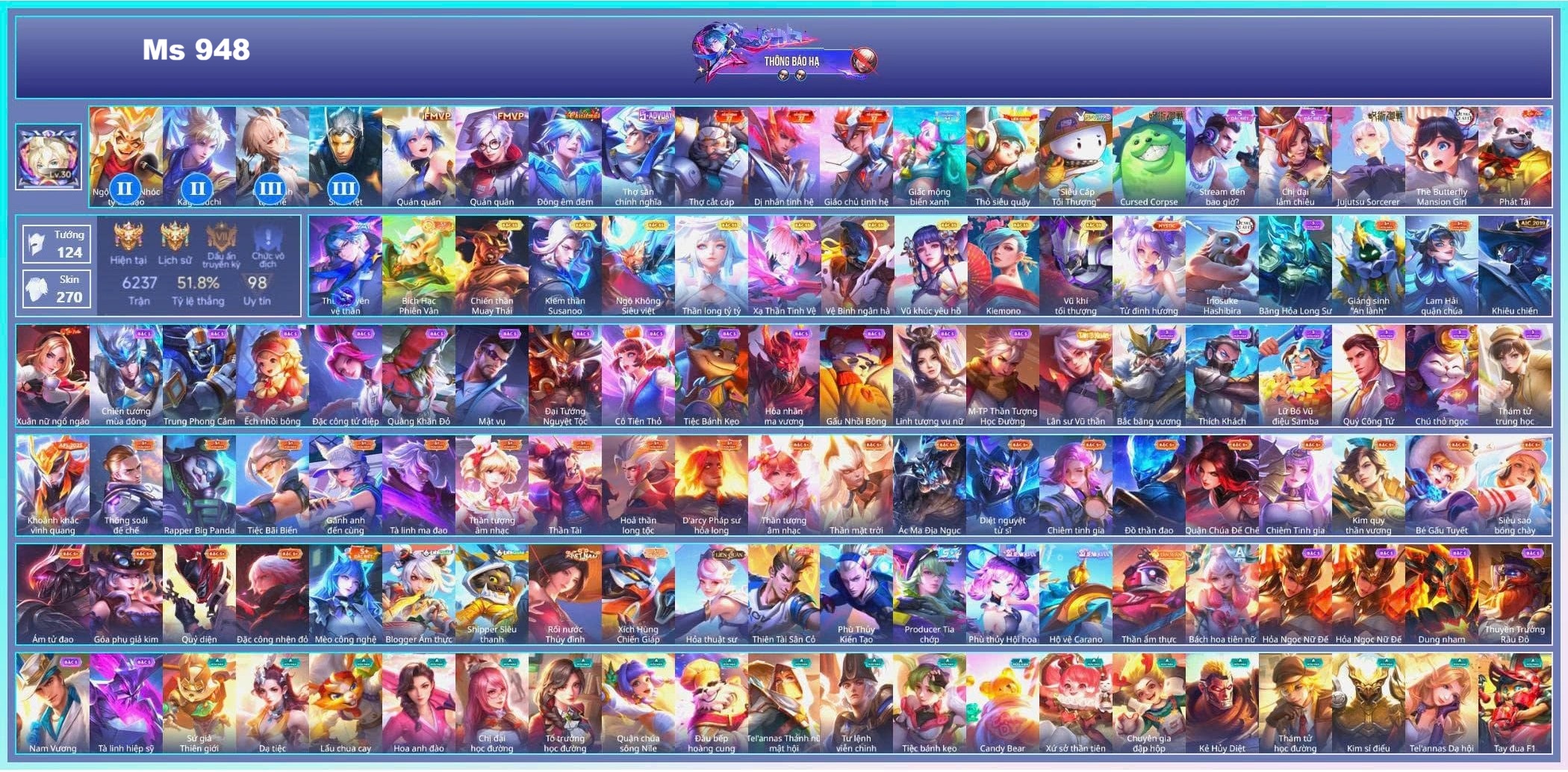 Acc Liên Quân ID 190
