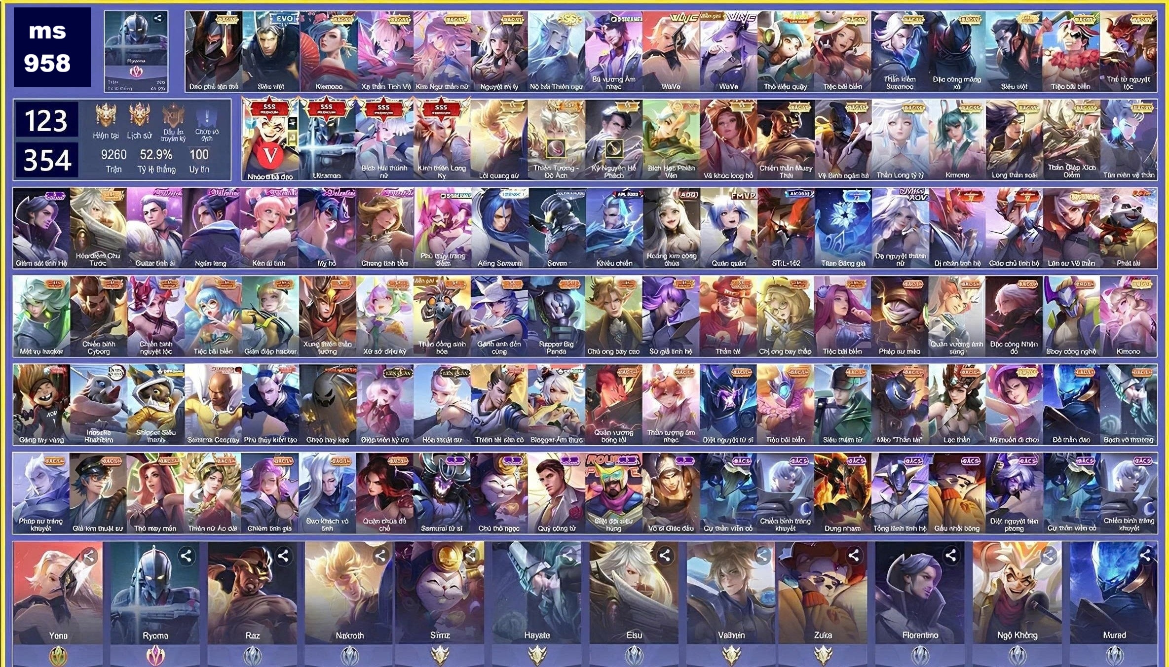 Acc Liên Quân ID 196