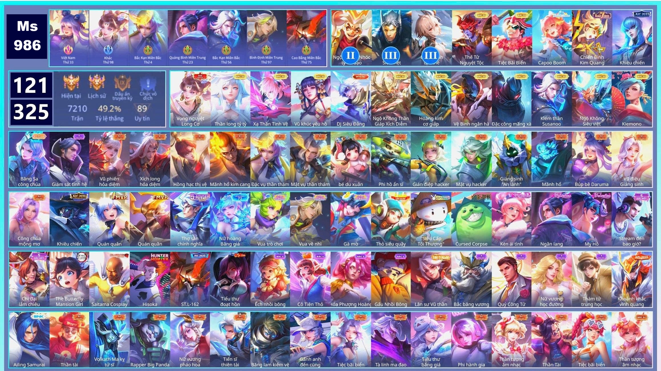 Acc Liên Quân ID 204