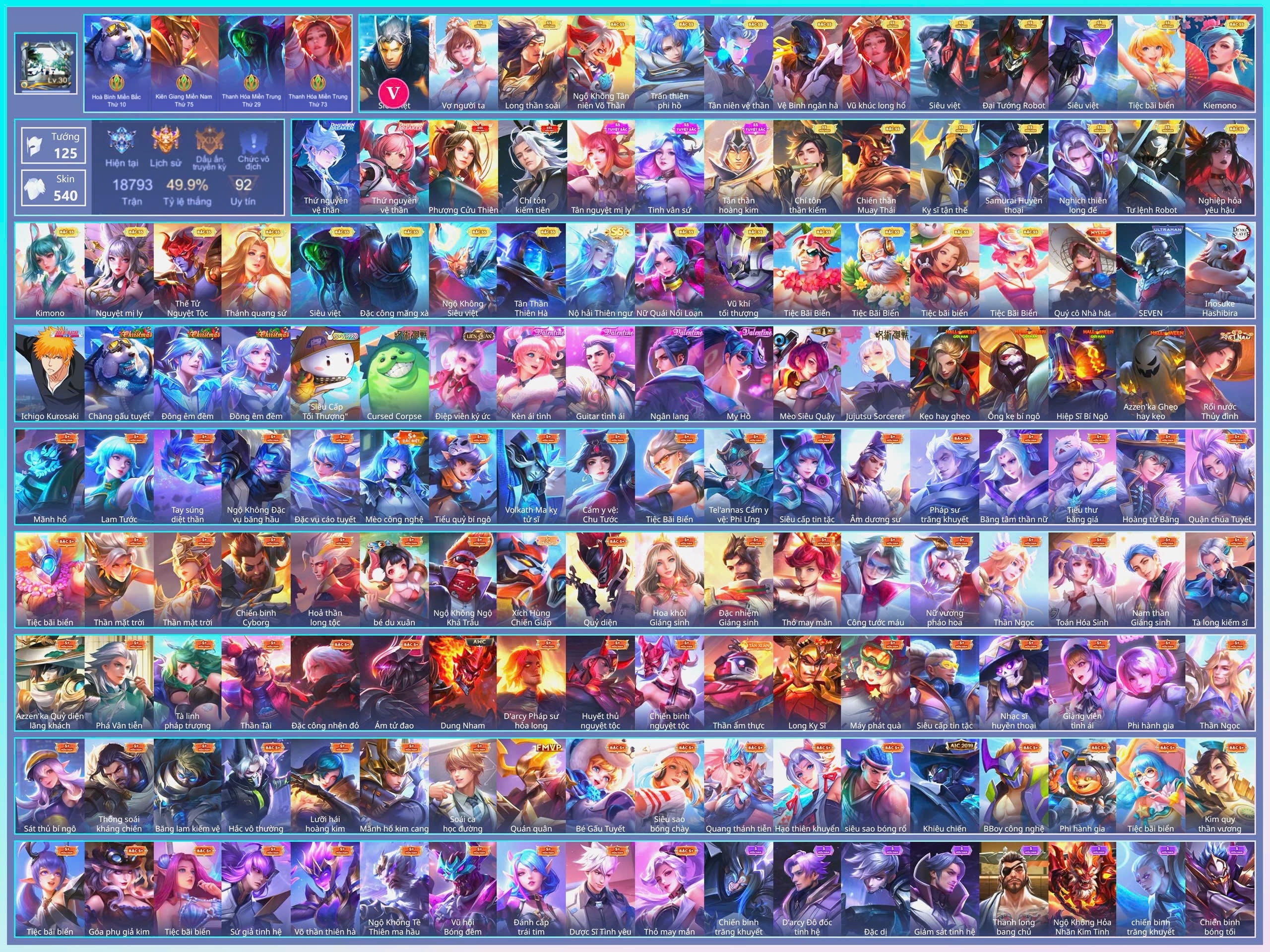 Acc Liên Quân ID 210